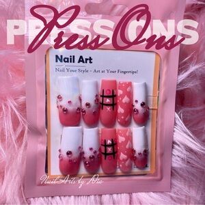 Pink Press-On Nails